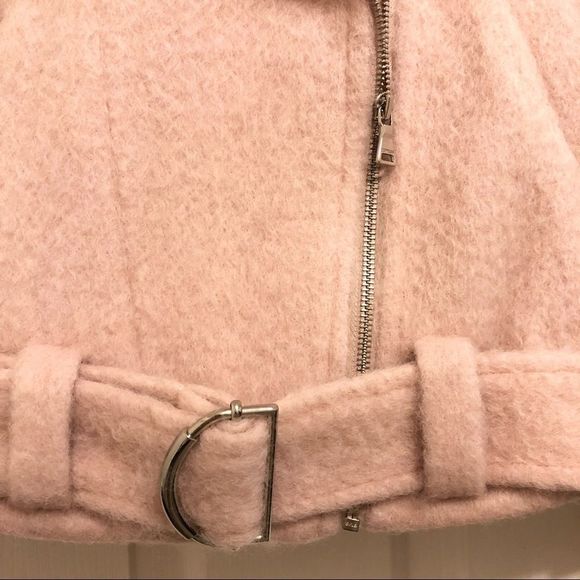 express - boxy wool blend belted moto jacket - Picture 7 of 12